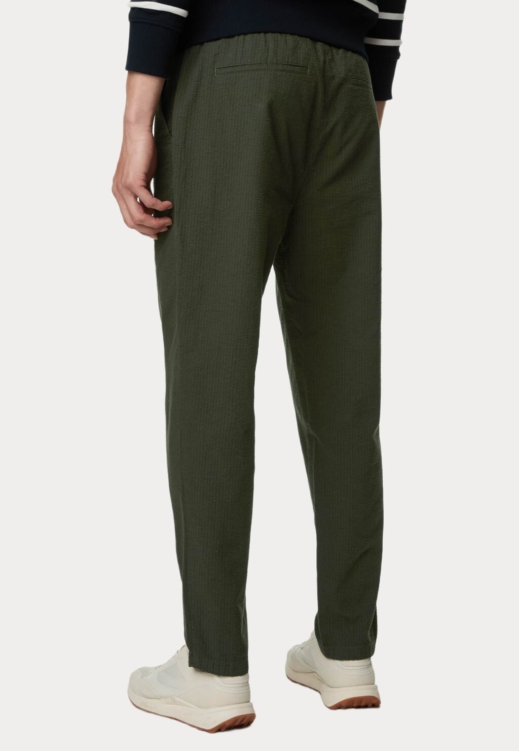 

Брюки REGULAR FIT PURE COTTON SEERSUCKER Marks & Spencer, хаки