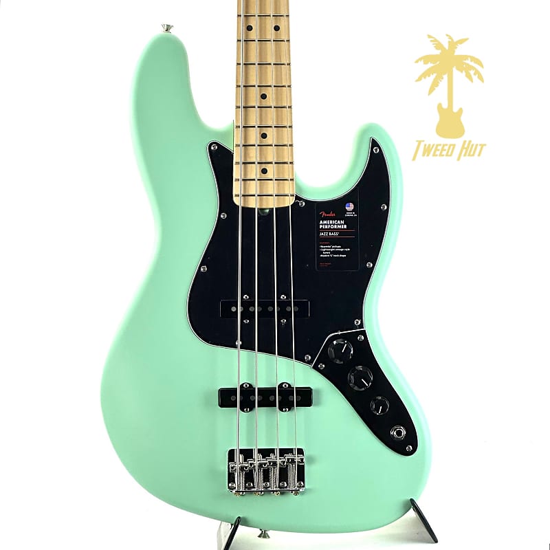 

Басс гитара Fender American Performer Jazz Bass, Maple Fingerboard, Satin Surf Green