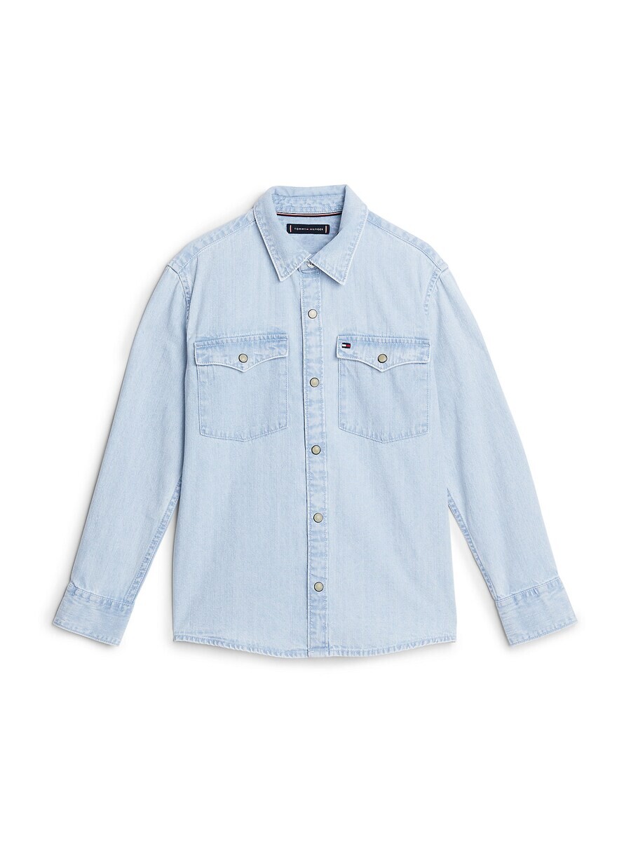 

Топ TOMMY HILFIGER Regular fit Button Up, светло-голубой