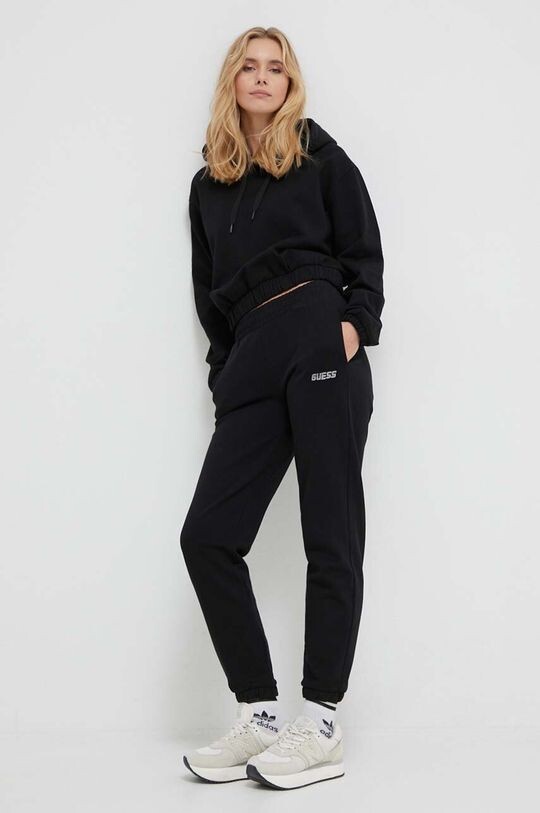 

Спортивные брюки из хлопка Guess, черный