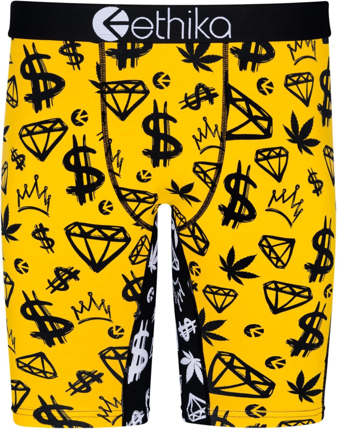 

Трусы The Staple ethika, цвет Black/Yellow