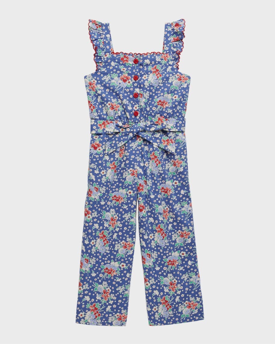 

Комбинезон широкого кроя с цветочным принтом для девочки, Ralph Lauren Childrenswear
