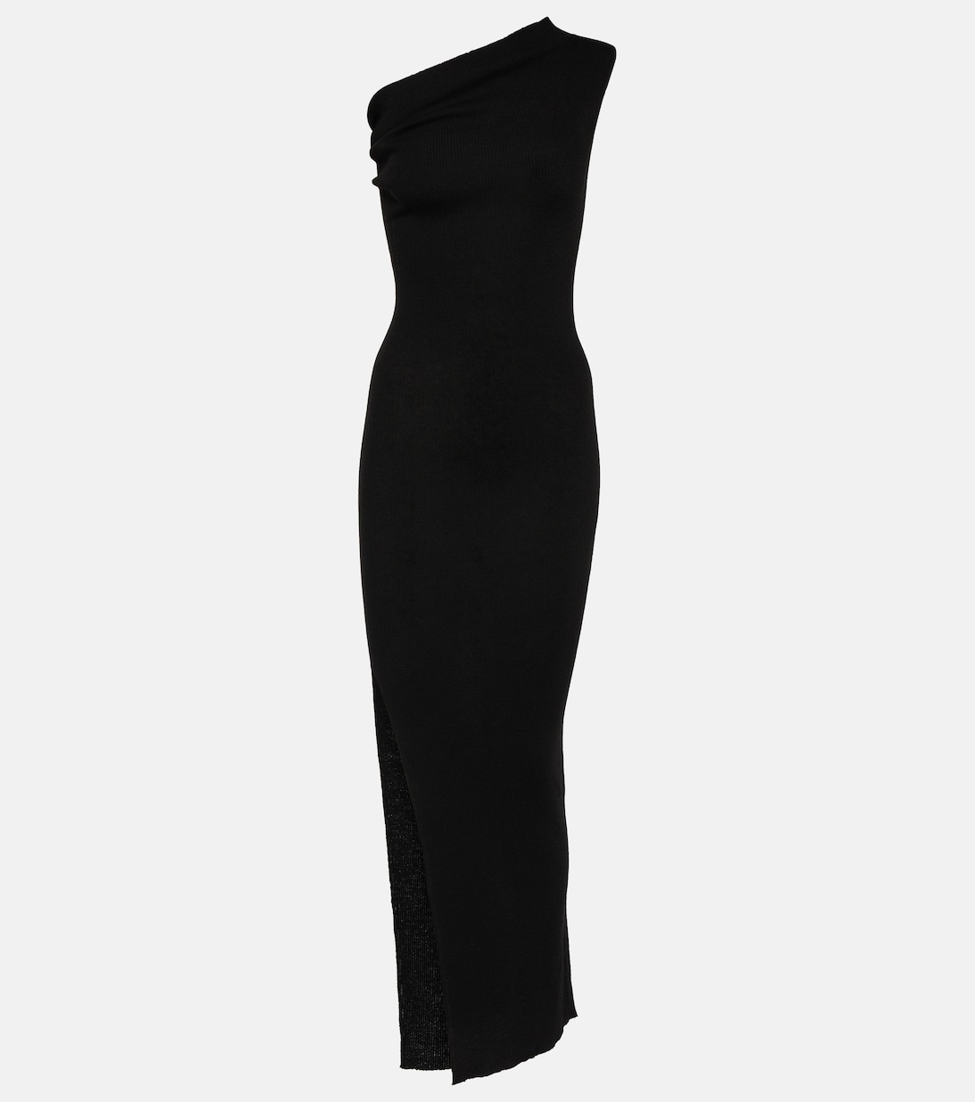 Платье макси athena из натуральной шерсти Rick Owens, черный