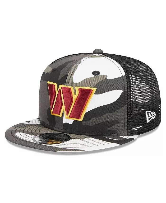 

Мужская кепка с камуфляжным принтом Washington Commanders 9FIFTY Trucker Snapback New Era, зеленый