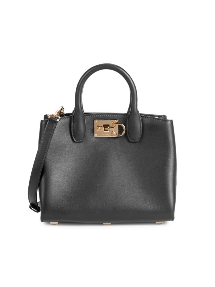 

Кожаная сумка через плечо The Studio Ferragamo, черный