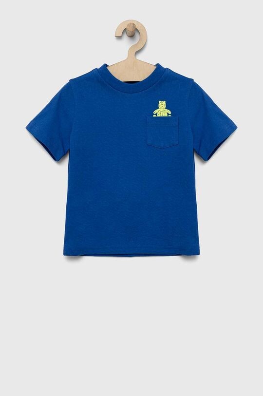 

Детская хлопковая футболка GAP, синий