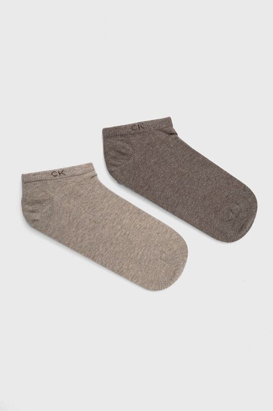 

Носки (2 пары) Calvin Klein, коричневый