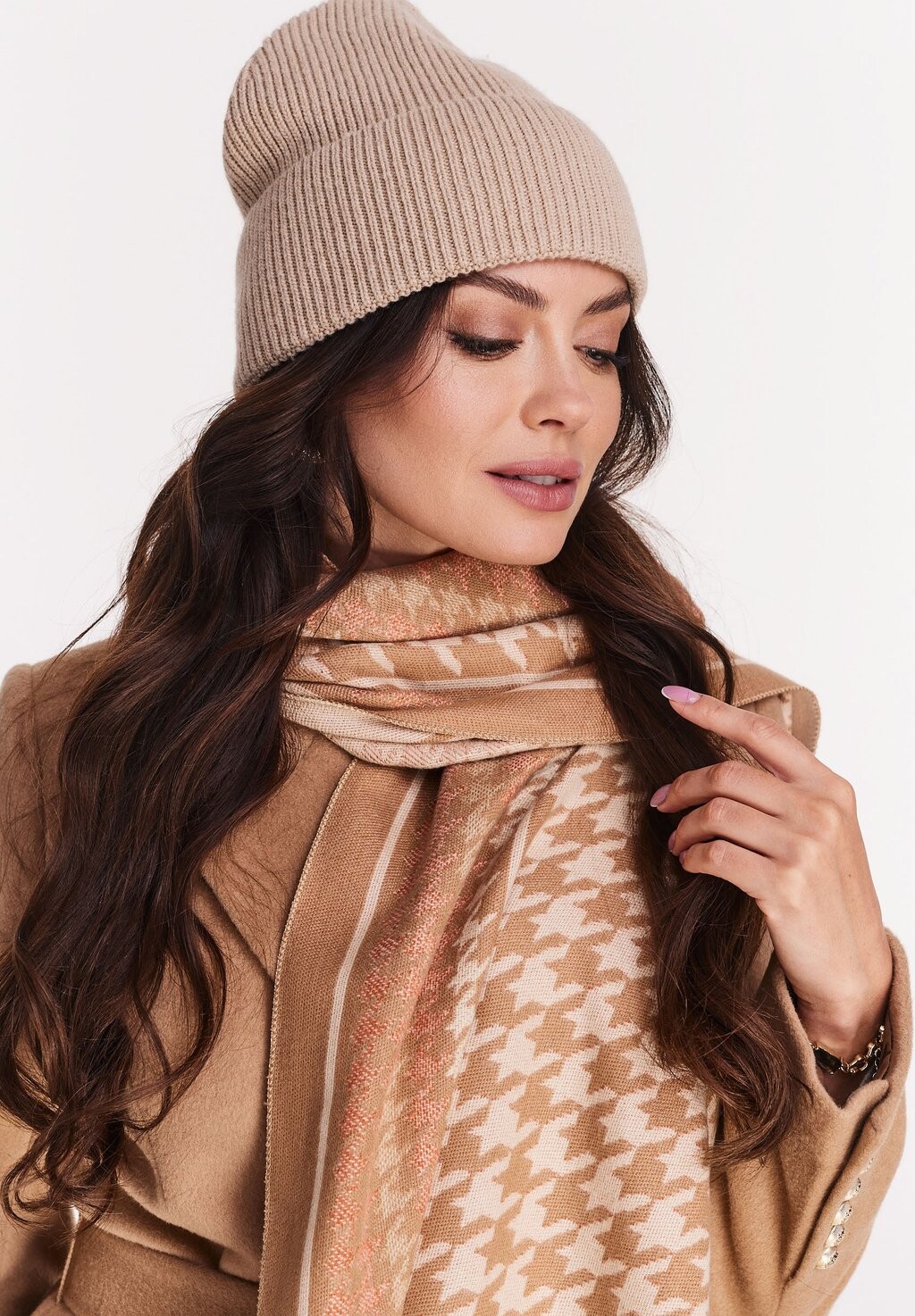 

Шапка-бини Ready To Wear Taranko, цвет light beige