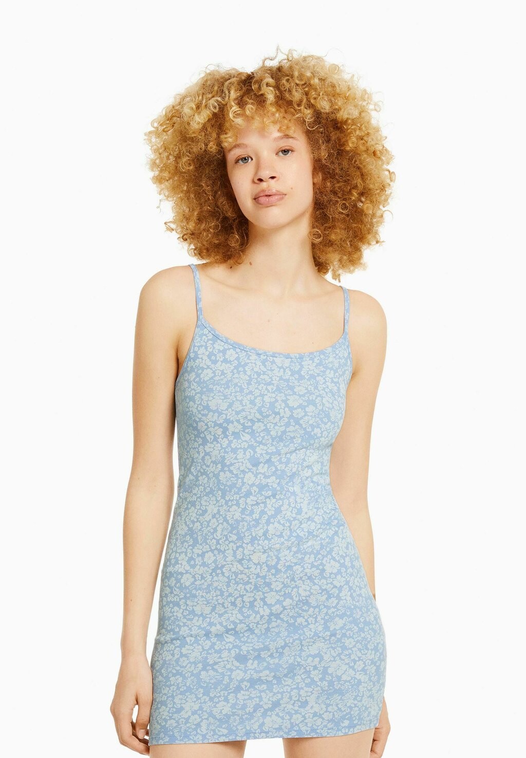 

Платье-футляр Bershka, темно-синий
