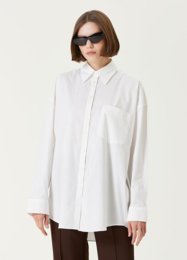 

Белая рубашка с карманами Acne Studios
