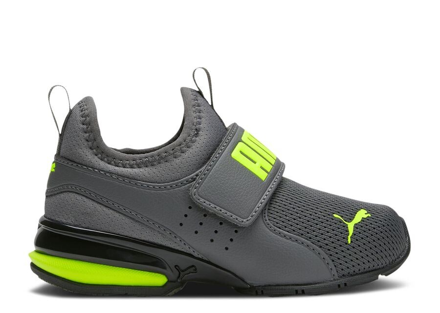 

Кроссовки Puma Axelion Slip-On Little Kid 'Castlerock Lime', серый