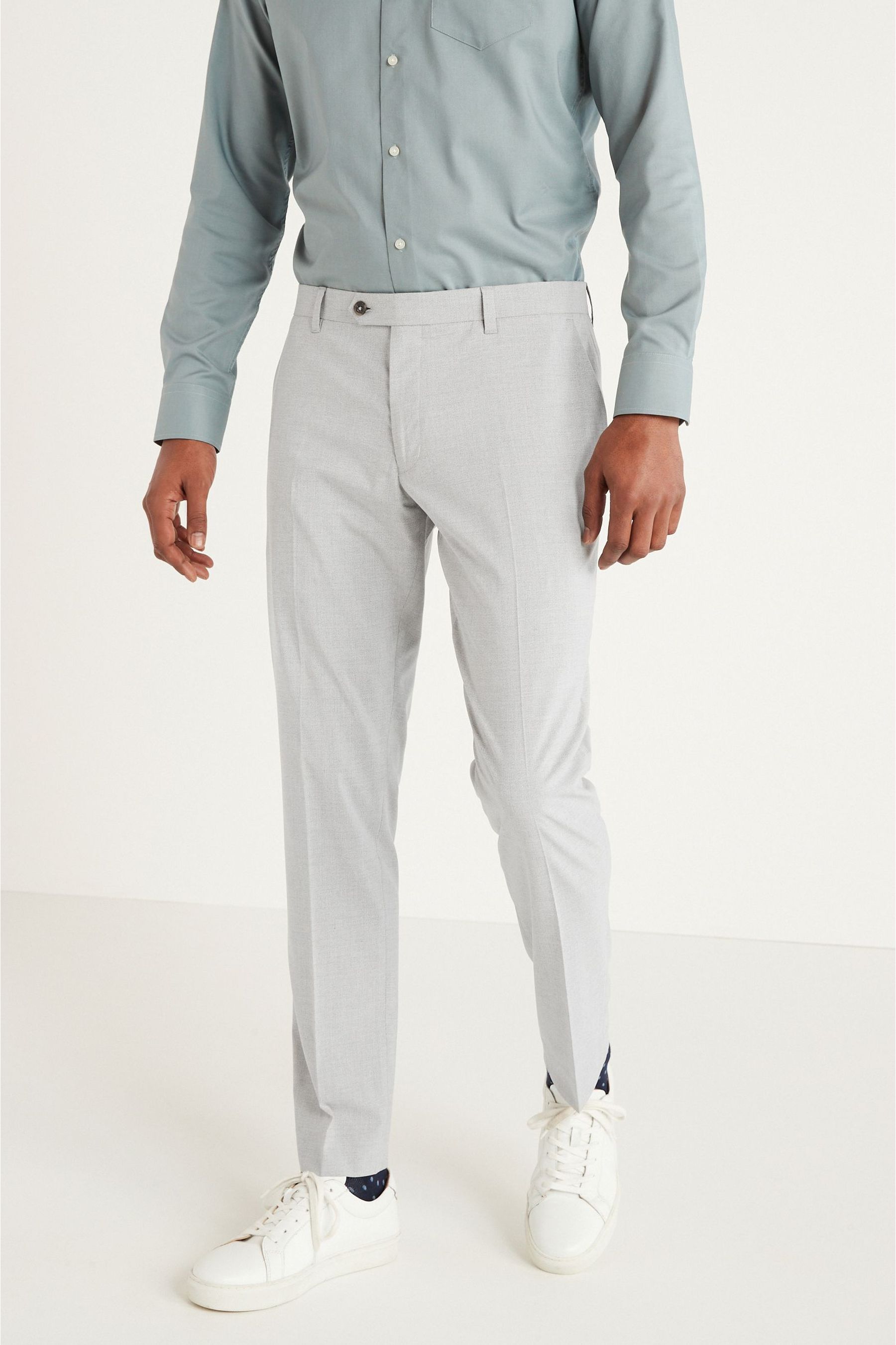 Текстурированные брюки со вставкой Motion Flex Next, серый