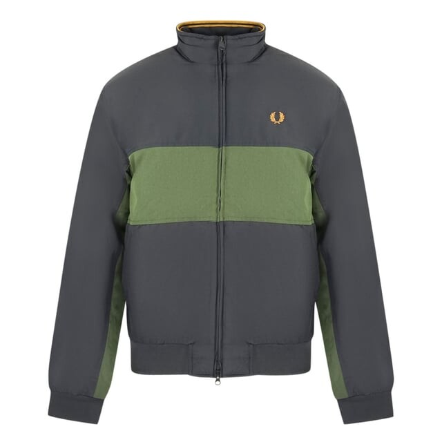 

Куртка из панельных блоков Fred Perry, черный