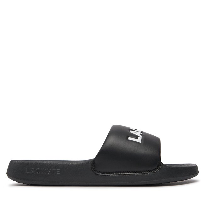 Шлепанцы Lacoste Serve Slide 1.0 747CMA0025 Blk/Wht 312, черный кроссовки lacoste basehot 746sfa0055 blk wht 312 черный