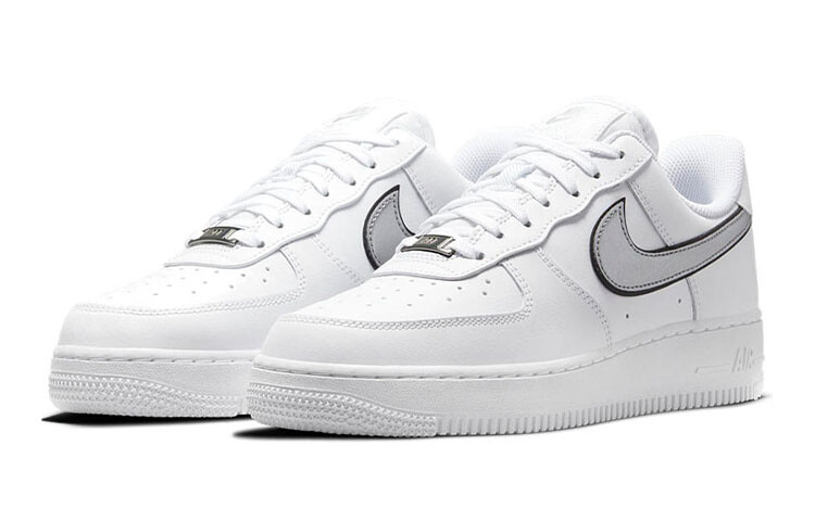 

Nike Air Force 1 Low '07 Essential White Metallic Silver Black (женские)