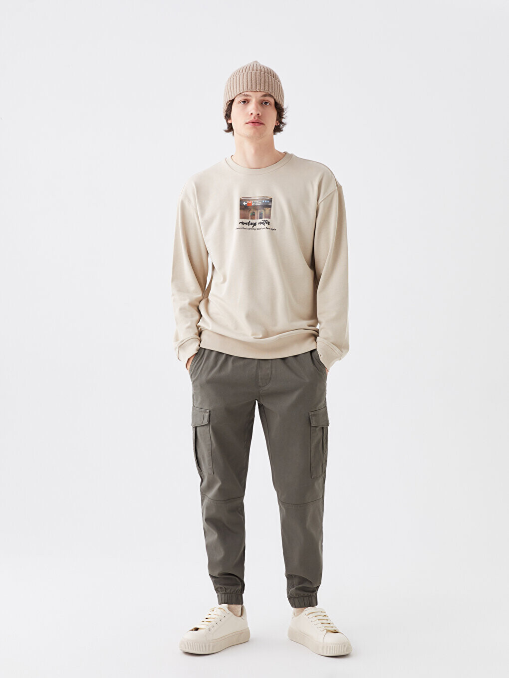 

Мужские брюки-карго Standard Mold LCW Casual, хаки