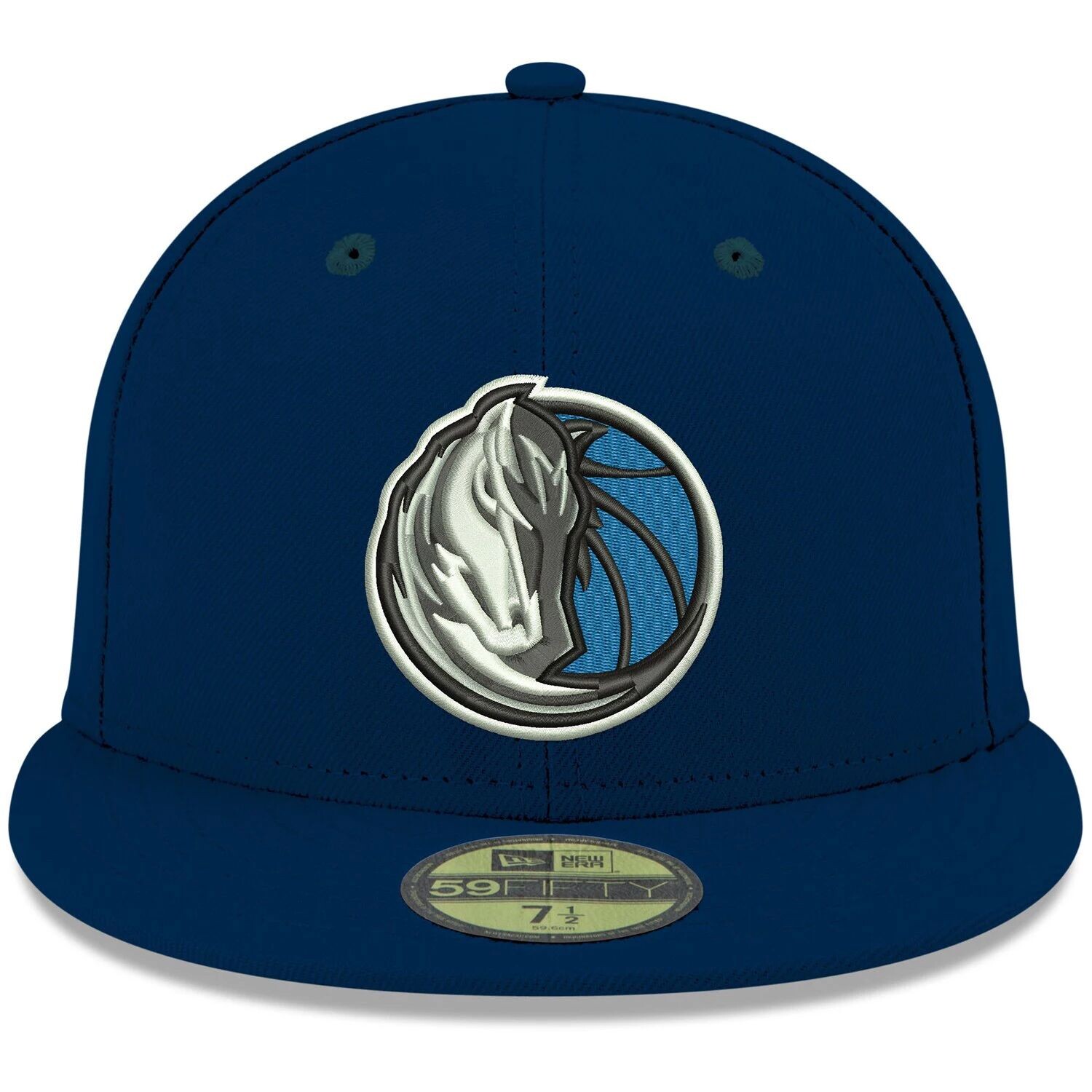 

Мужская облегающая шляпа New Era Navy Dallas Mavericks Official Team Color 59FIFTY