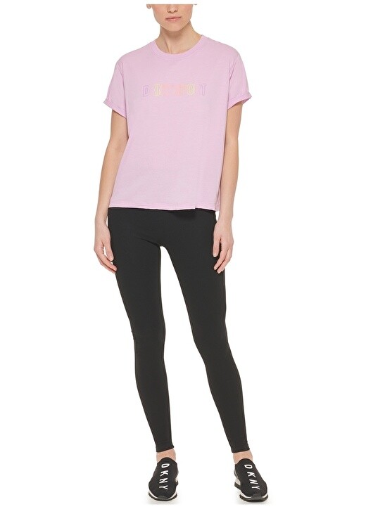 

Сиреневая женская футболка с круглым вырезом Dkny Jeans, Фиолетовый