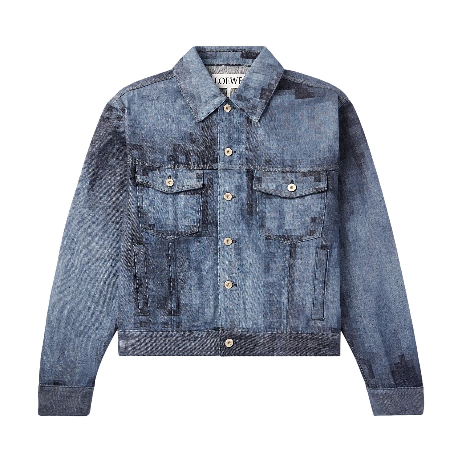 

Куртка Loewe Pixelated Raw Denim
