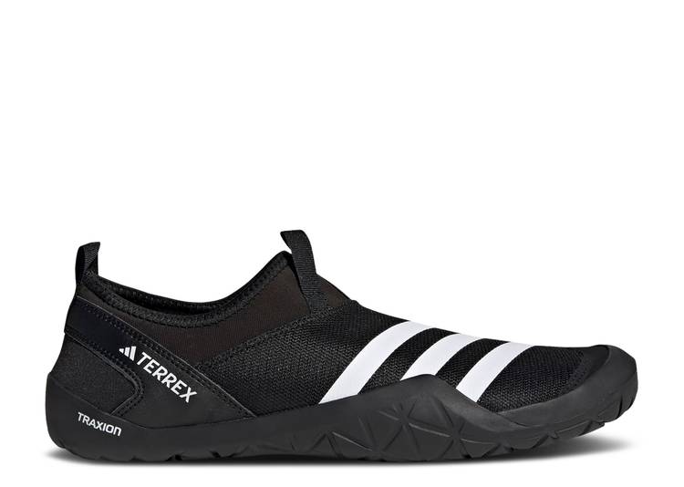 

Кроссовки Adidas TERREX JAWPAW SLIP-ON HEAT.RDY 'BLACK WHITE' 2023, черный