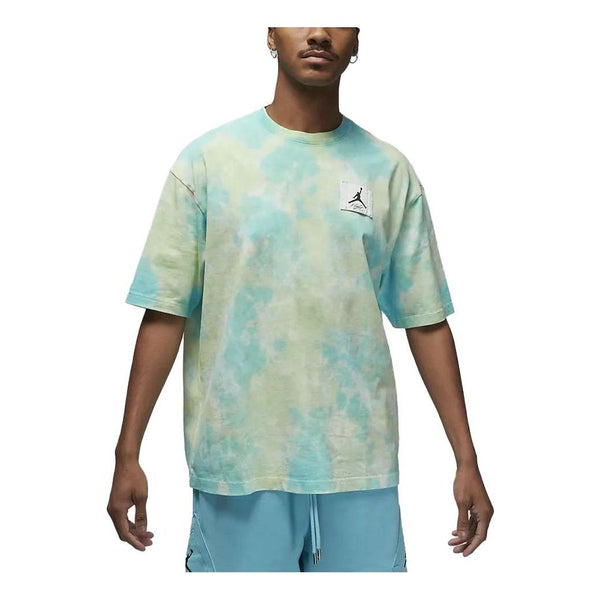 

Футболка Air Jordan Essentials Oversized Graphic T-Shirt 'Green Blue', зеленый