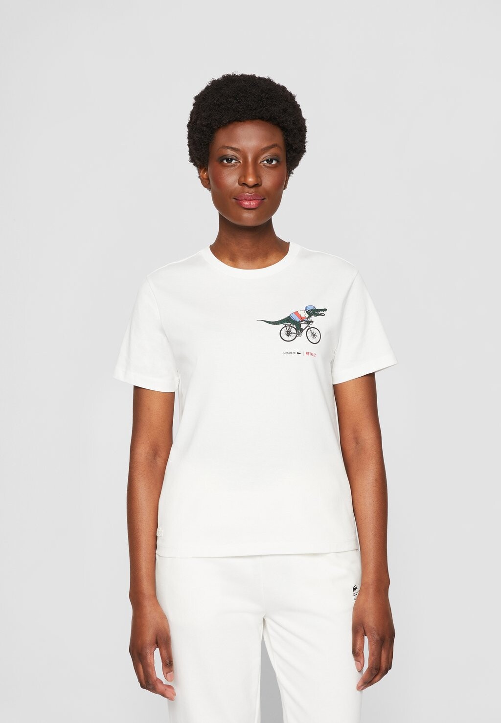 

Футболка с принтом Lacoste, Коричневый