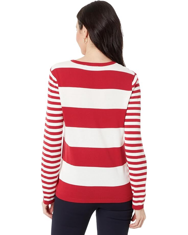 

Свитер Tommy Hilfiger Mixed Stripe Ivy Sweater, цвет Scarlet Multi