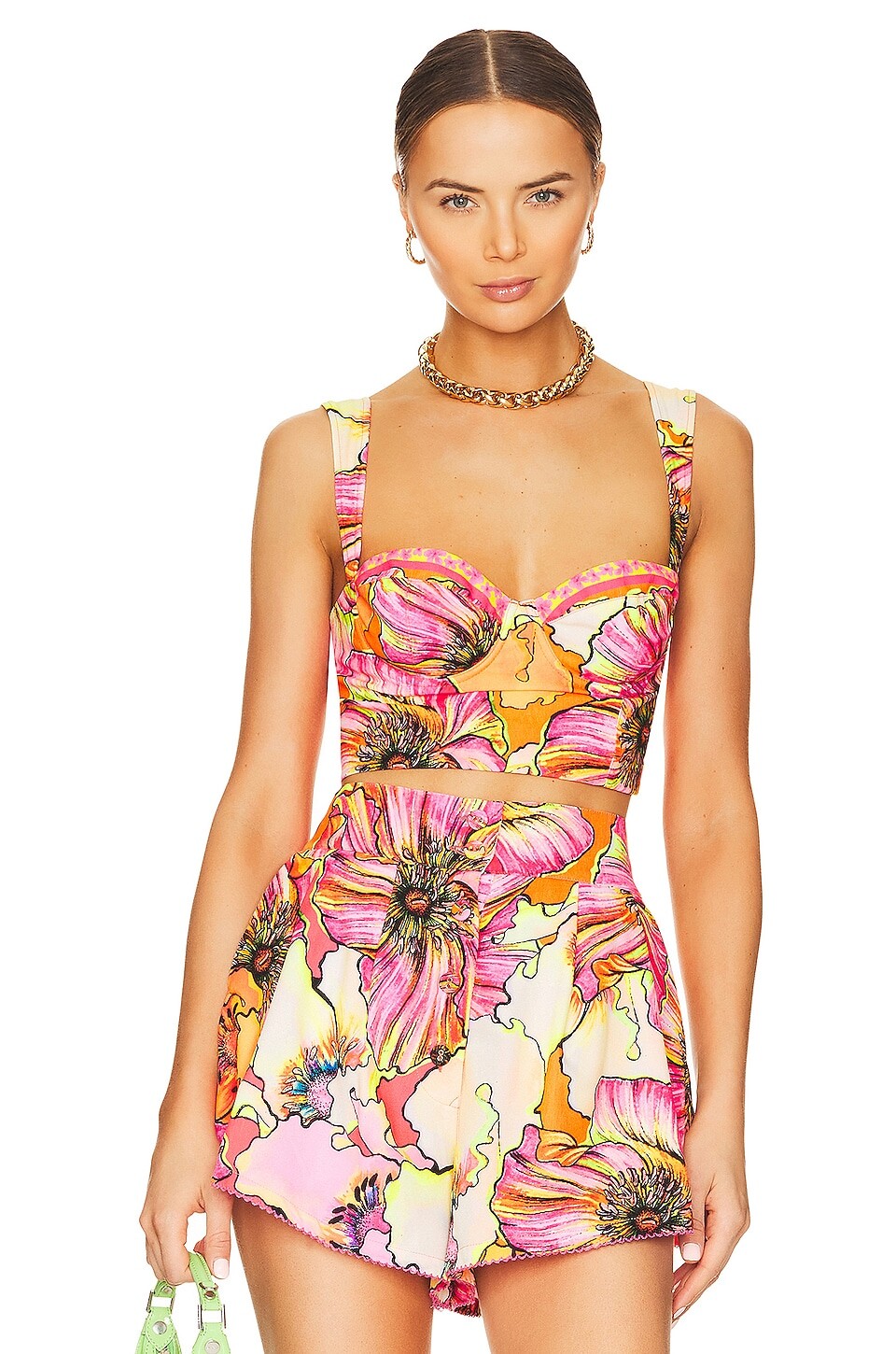

Топ Agua Bendita x REVOLVE Lupe, цвет Praia Multicolor