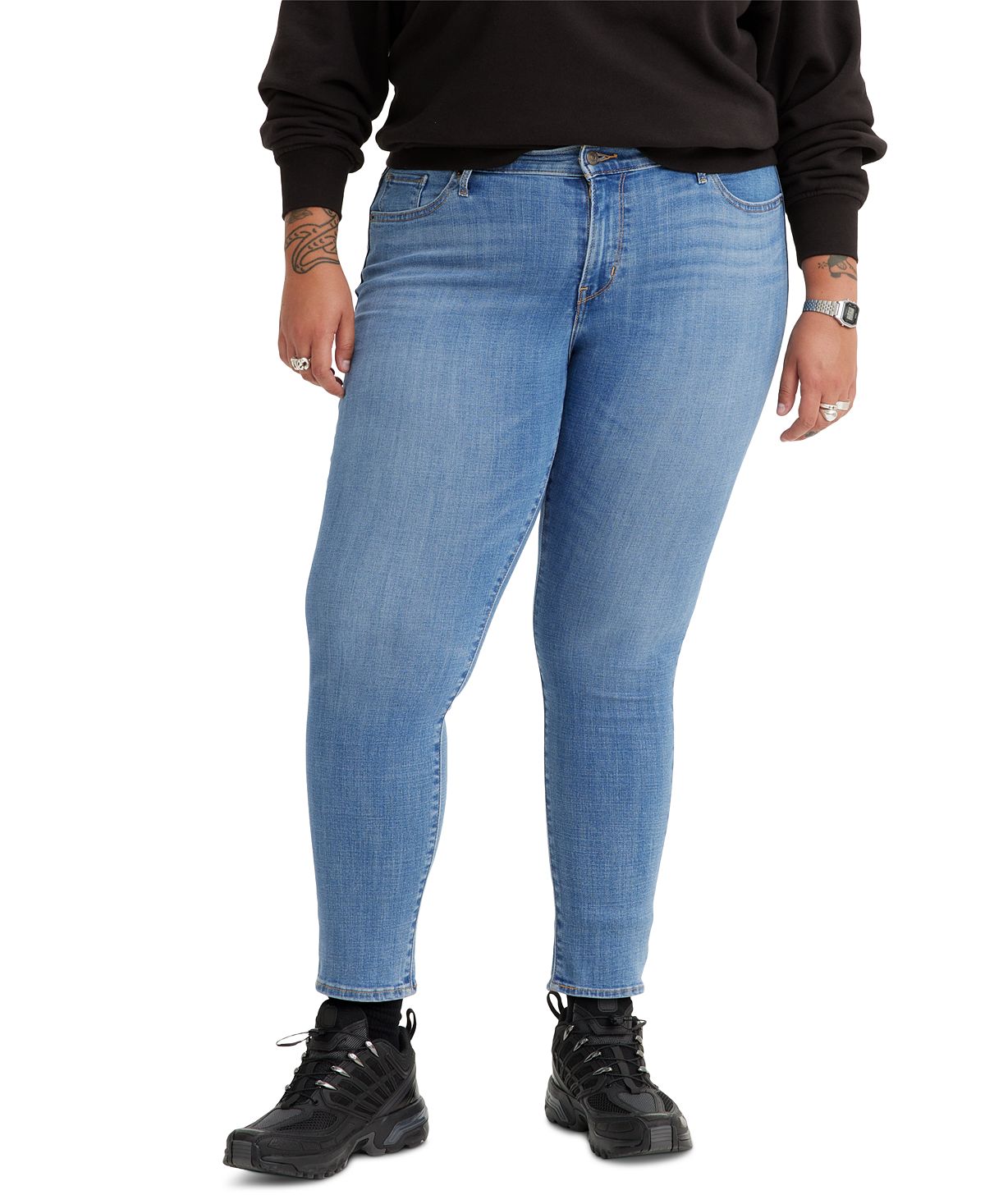 Модные джинсы скинни размера 711 больших размеров Levi's