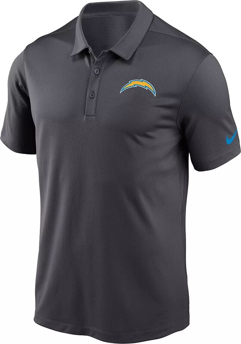 

Мужская футболка-поло из франшизы Nike Los Angeles Chargers антрацитового цвета