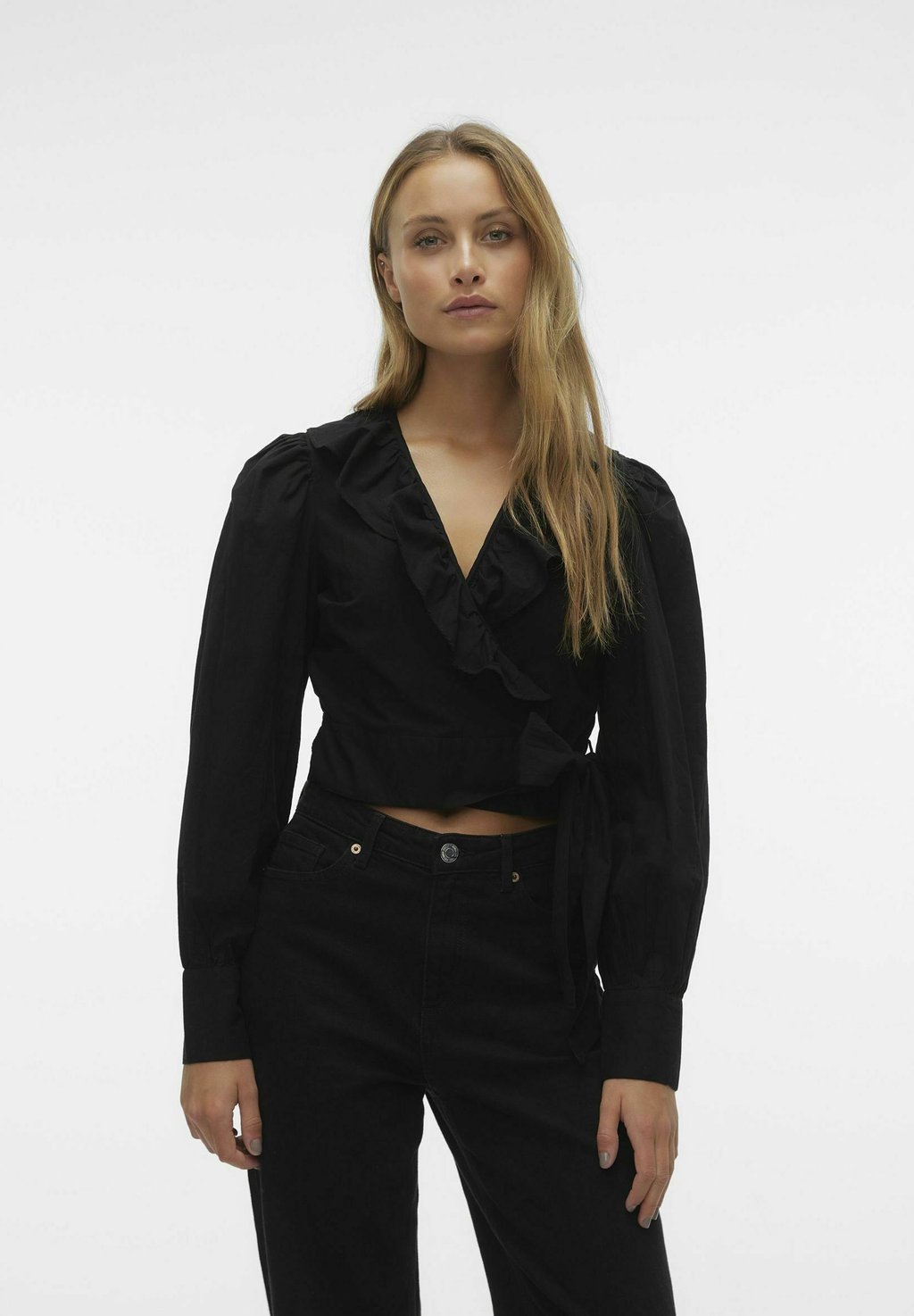 Блузка Vero Moda, цвет black блузка vero moda curve цвет black