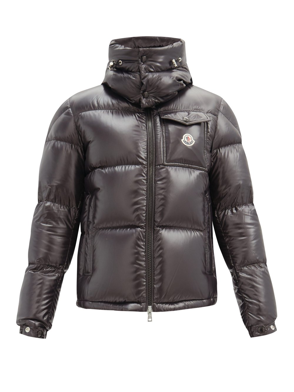 

Стеганое пуховик montbeliard с капюшоном Moncler, черный