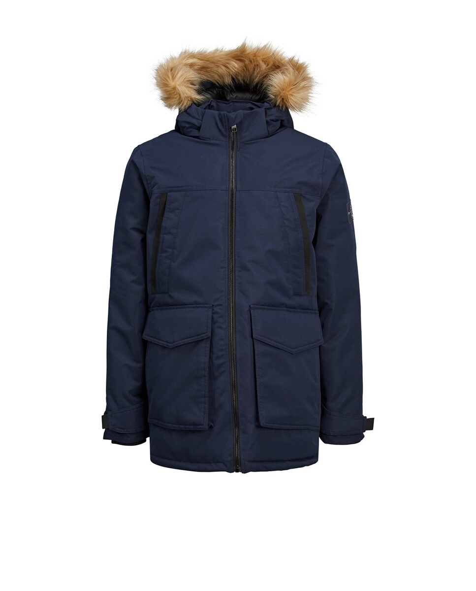 

Парка для мальчика с капюшоном Jack & Jones, индиго