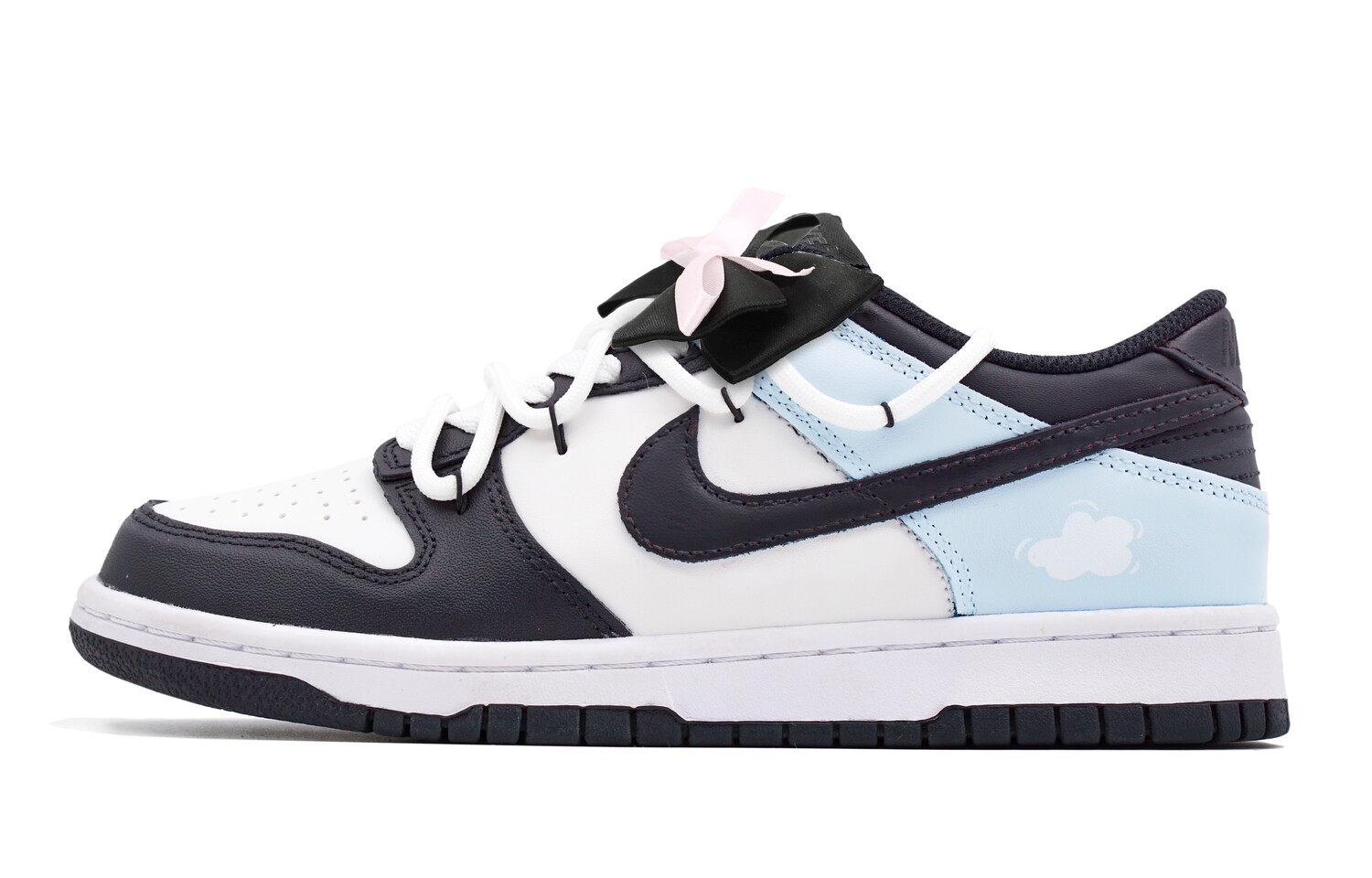 

Кроссовки Nike Dunk Skateboarding Shoes Women's Low-top White, голубой