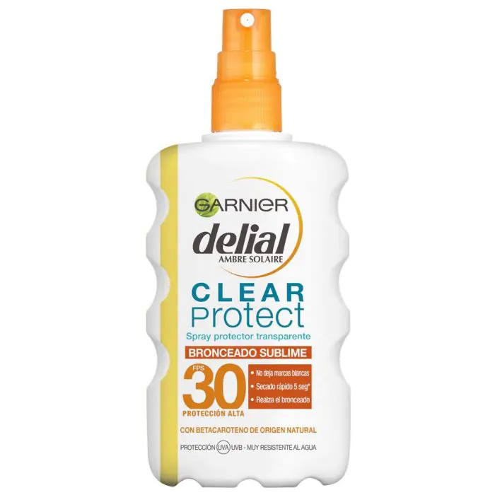 

Солнцезащитный крем delial protector transparente en spray clear protect bronceado sublime spf30 Garnier, объем 200 мл