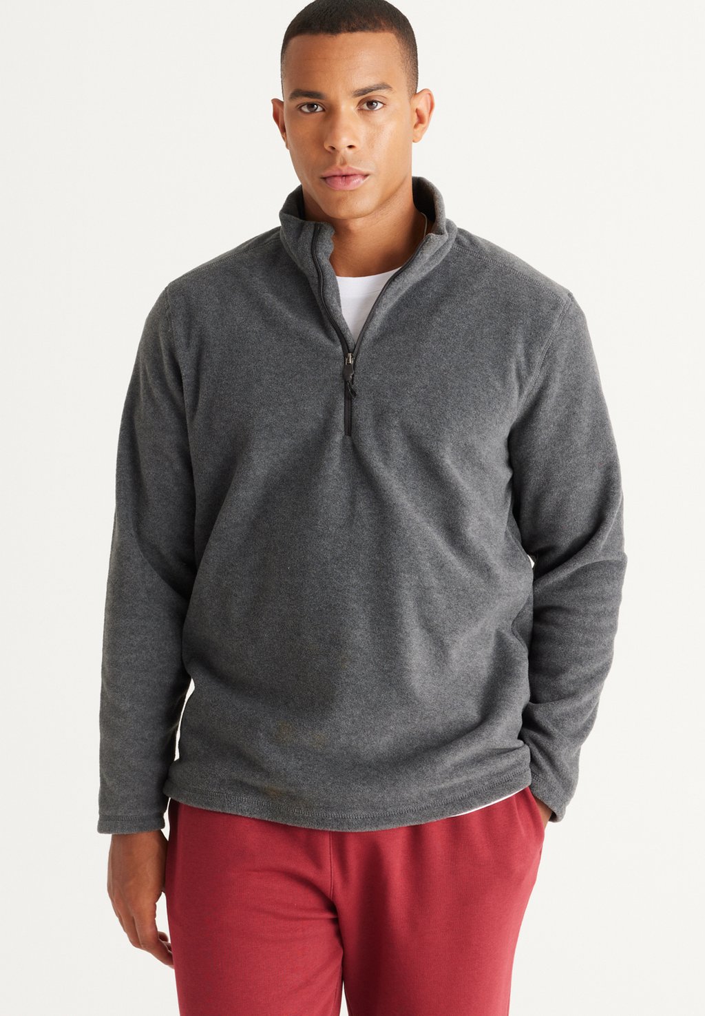 Флисовый пуловер STANDARD FIT AC&CO / ALTINYILDIZ CLASSICS, цвет Standard Fit Fleece Sweatshirt футболка с принтом standard fit ac