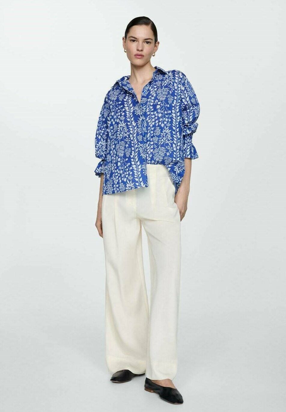 

Рубашка Tropez Mango, синяя