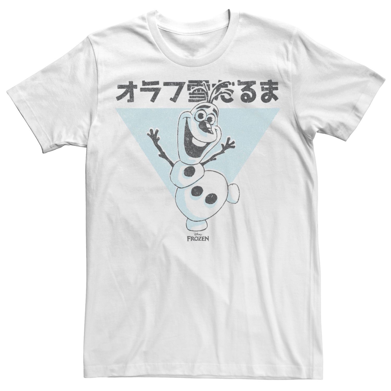 Мужская футболка 's Frozen с изображением кандзи Олафа и снеговика Disney