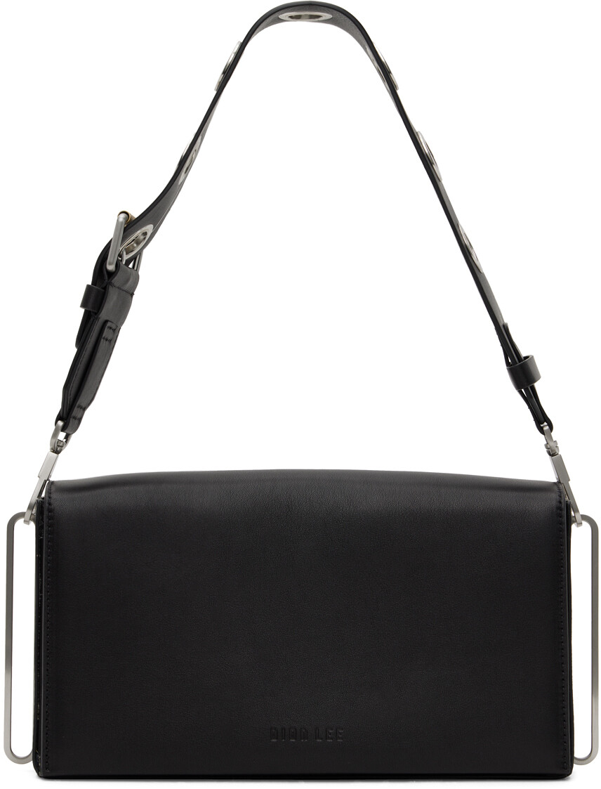 

Черная сумка через плечо с люверсами Dion Lee