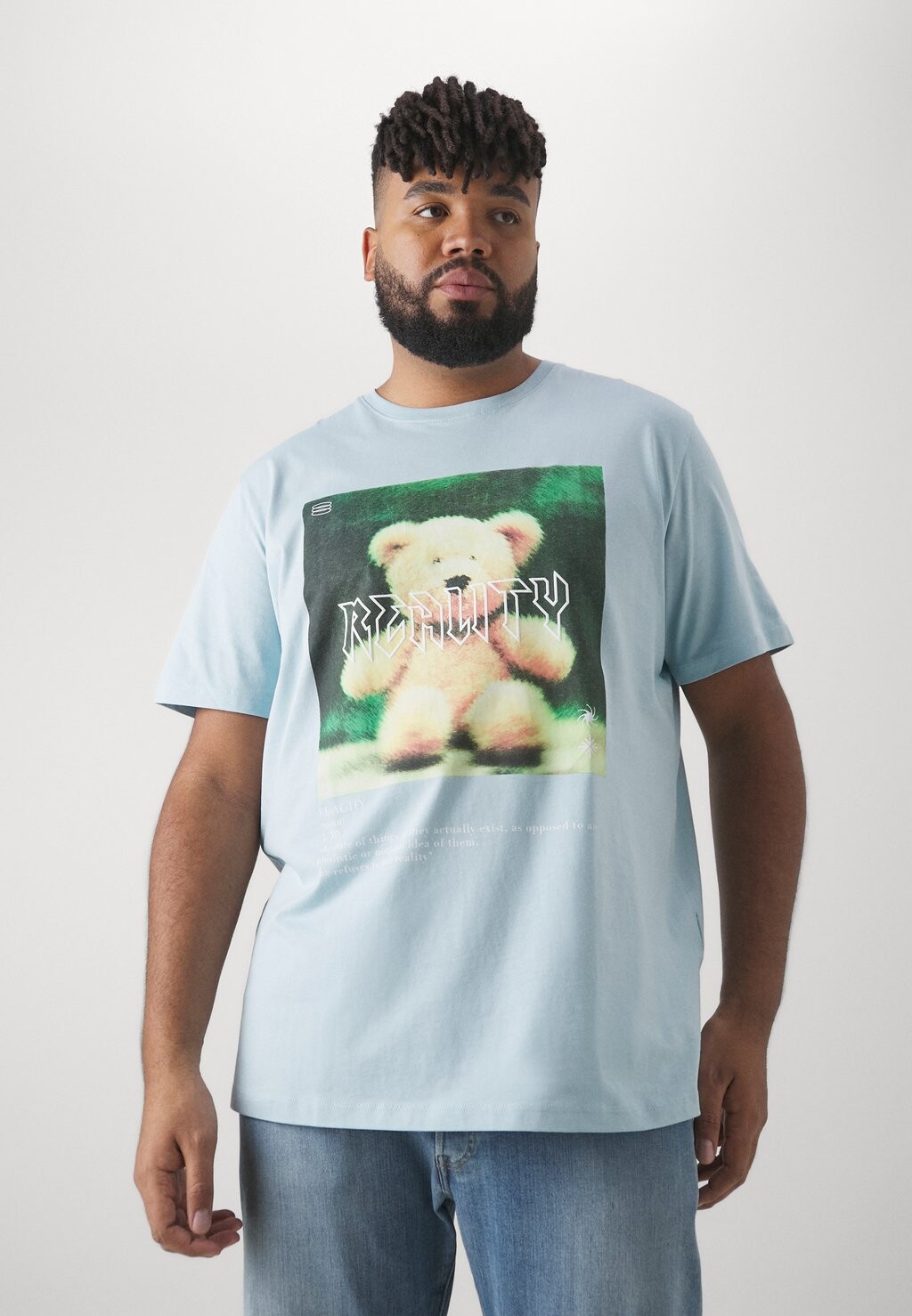 

Футболка с принтом JORREALITY TEE CREW NECK Jack & Jones, цвет dream blue