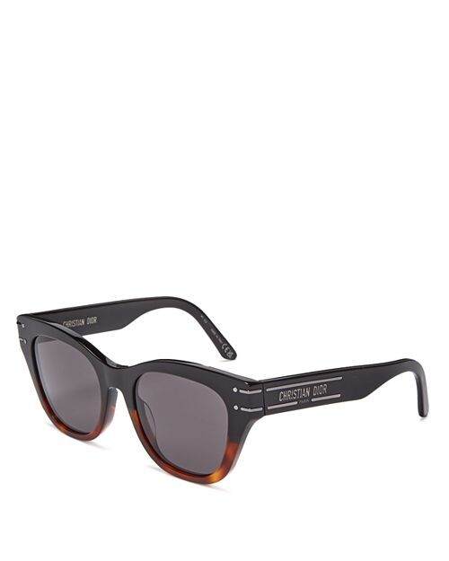 

Круглые солнцезащитные очки DiorSignature B4I, 52 мм DIOR, цвет Black