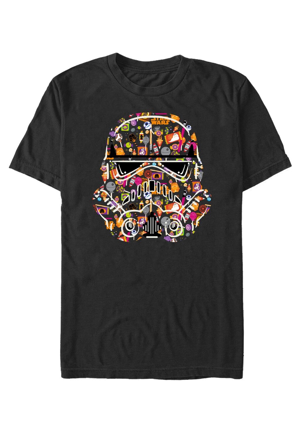 

Футболка с принтом Star Wars Last Jedi Candy Trooper Face Star Wars, черная