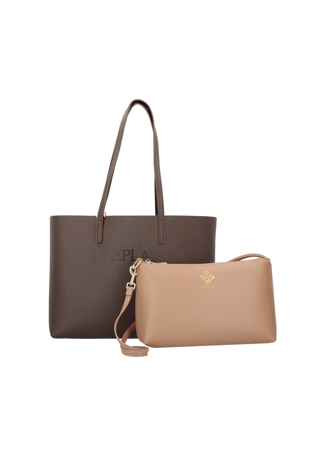 

Сумка-шопер 35,5 см REPLAY, цвет Brown Cocoa Black
