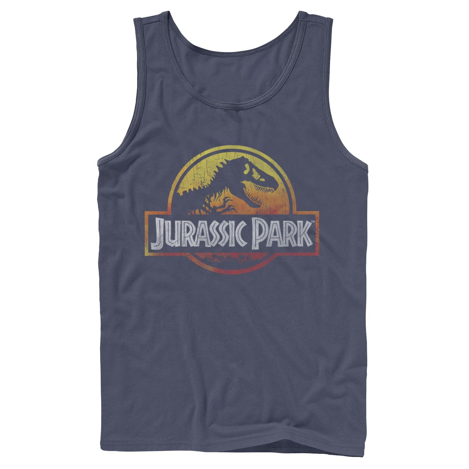 

Мужская майка с логотипом Jurassic Park Firey Sunset Licensed Character