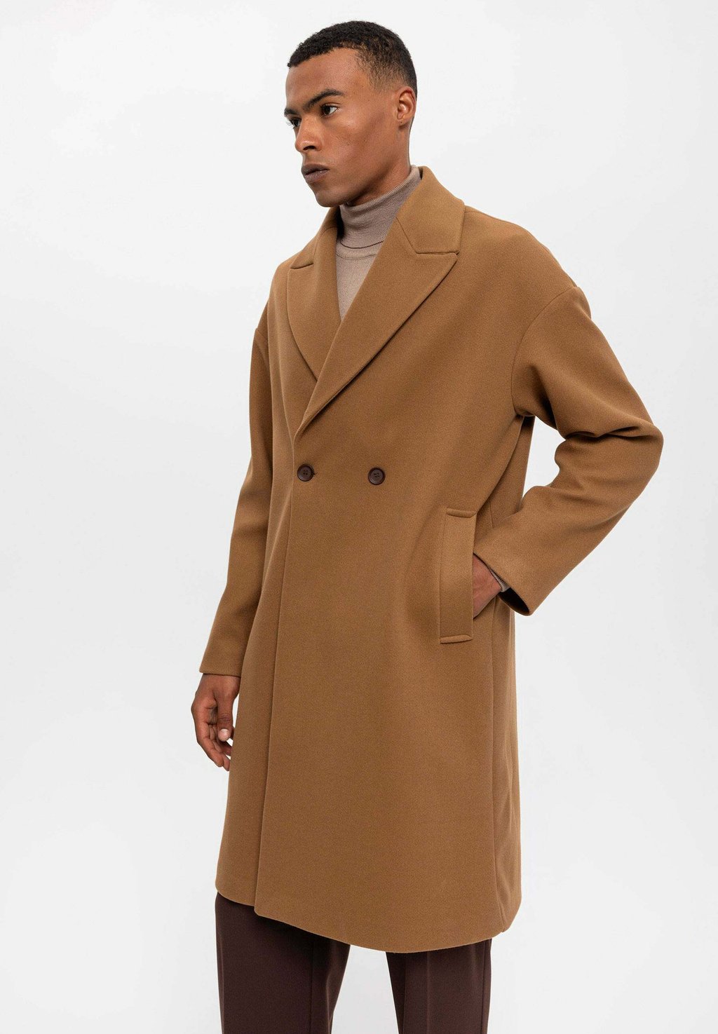 Классическое пальто Double Breasted Antioch, цвет tan
