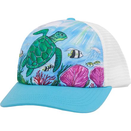 Охлаждающая кепка дальнобойщика Artist Series — детская Sunday Afternoons, цвет Sea Turtle