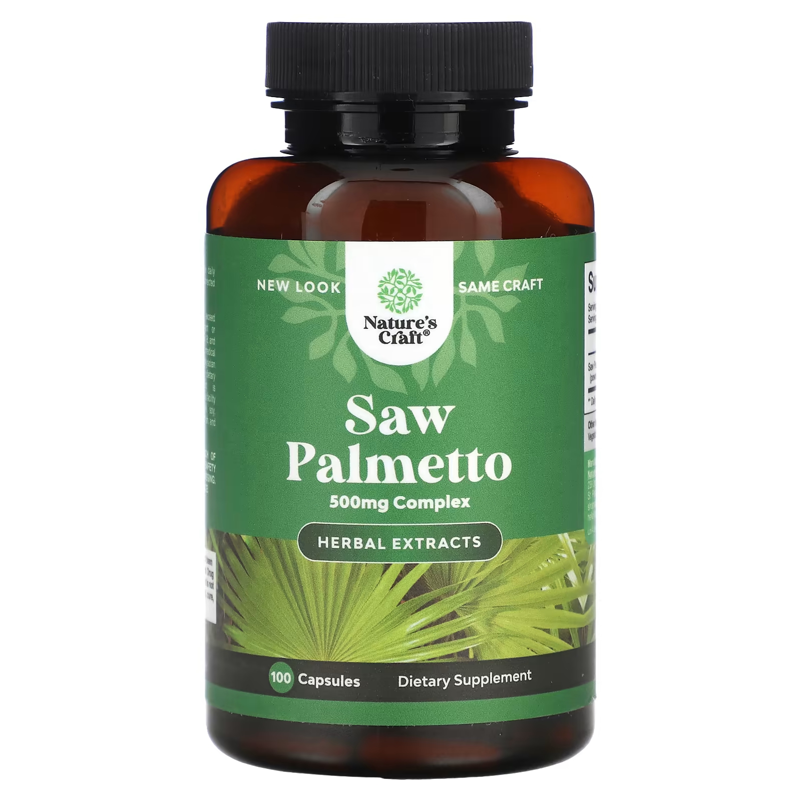 Пищевая добавка Nature's Craft Saw Palmetto 500 мг, 100 капсул