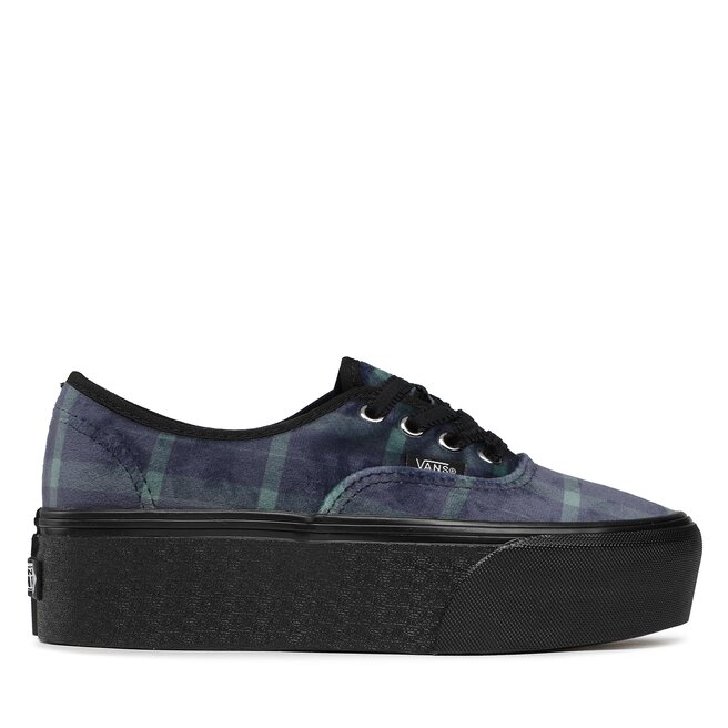 

Кроссовки Vans Authentic Stac VN0A5KXX2031 Velvet Plaid Green/Black, темно-синий