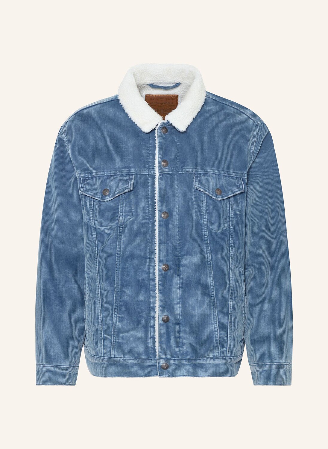 

Вельветовая куртка с плюшевым мехом Levi's, синий