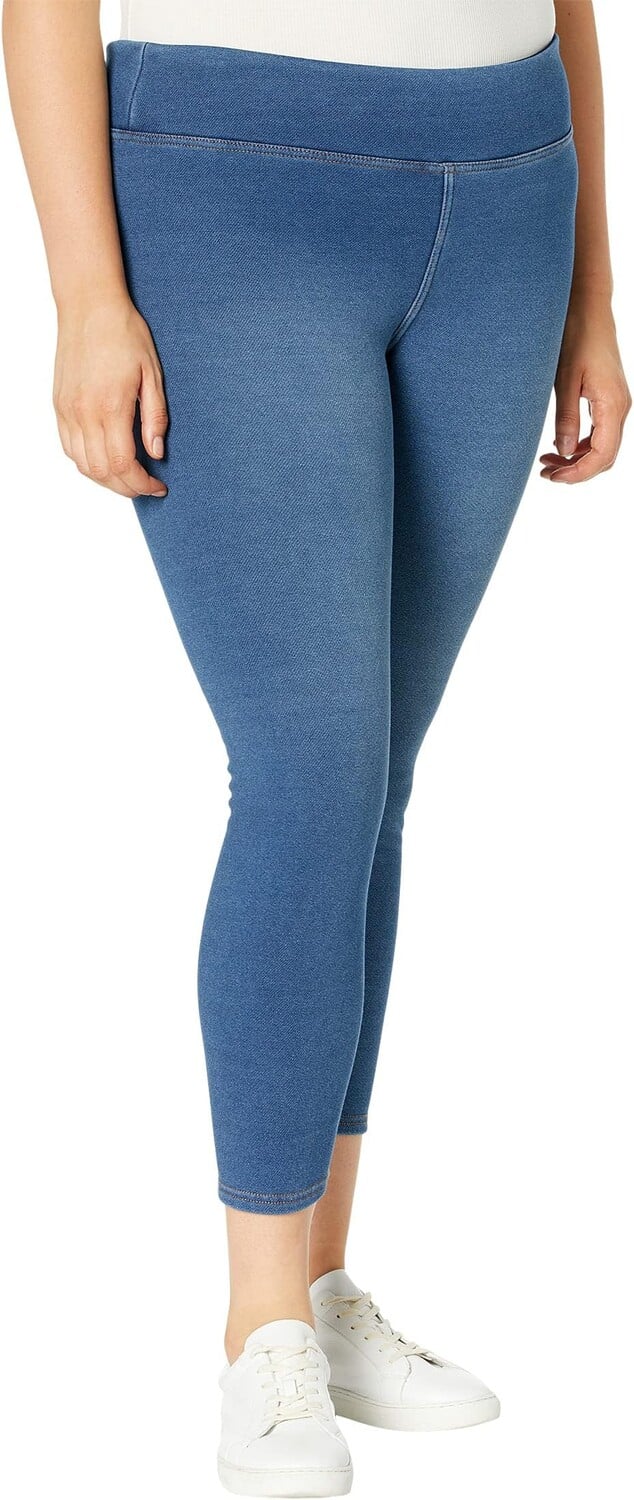 

Джинсы Plush Lined High-Rise Denim Leggings HUE, цвет Midnight Rinse